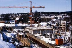 Fotografier fra byggeprosessen til Teknisk museums bygg på K