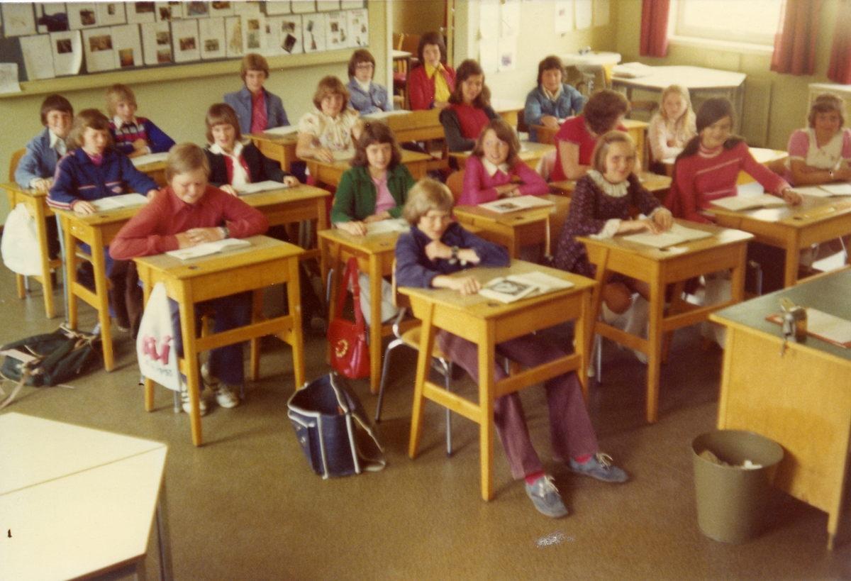 Bagn skole, 6.klasse 1974/75.
