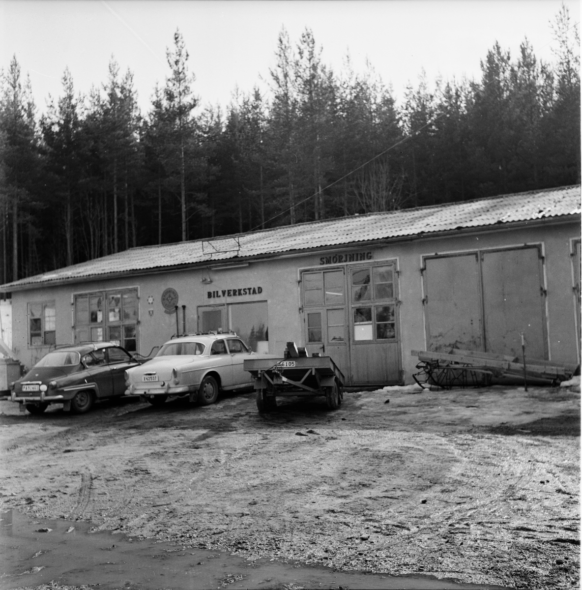 Simeå,
Fyra båtbyggare,
April 1972