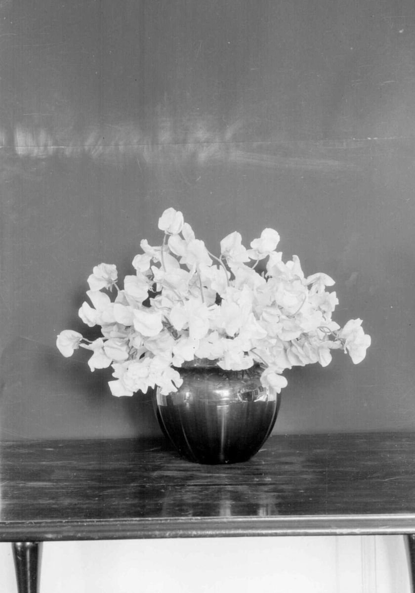 Stilleben, blomster i vase.