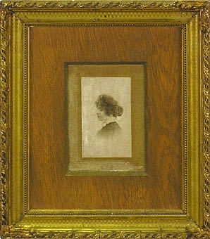 Enl liggare:
"Foto, av Agnes de Frumerie, ram, 23 x 26 cm"