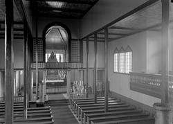 Børsa kirke, interiør etter ombygging i 1935. Fotografert fr