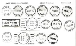 Stempelkatalog 5400 Stord, Stord, Hordaland