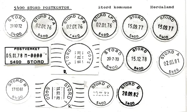 Stempelkatalog 5400 Stord, Stord, Hordaland