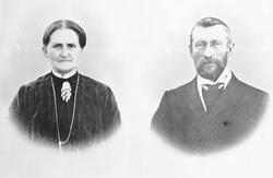 Portrett av ektepar - Mathias Trondsen Dahl, Maria Sivertsda