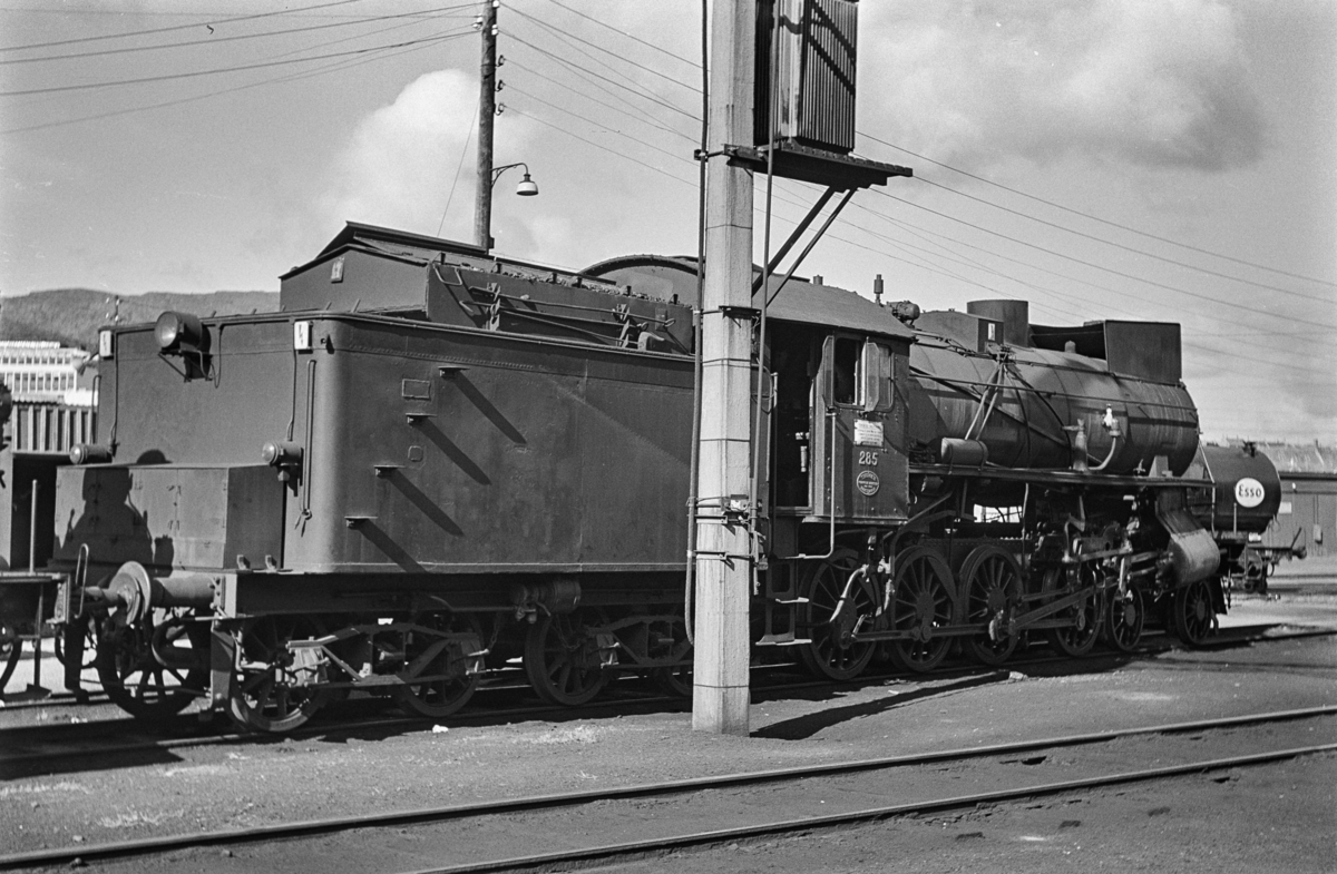 Damplokomotiv type 31a nr. 285 i Bergen.