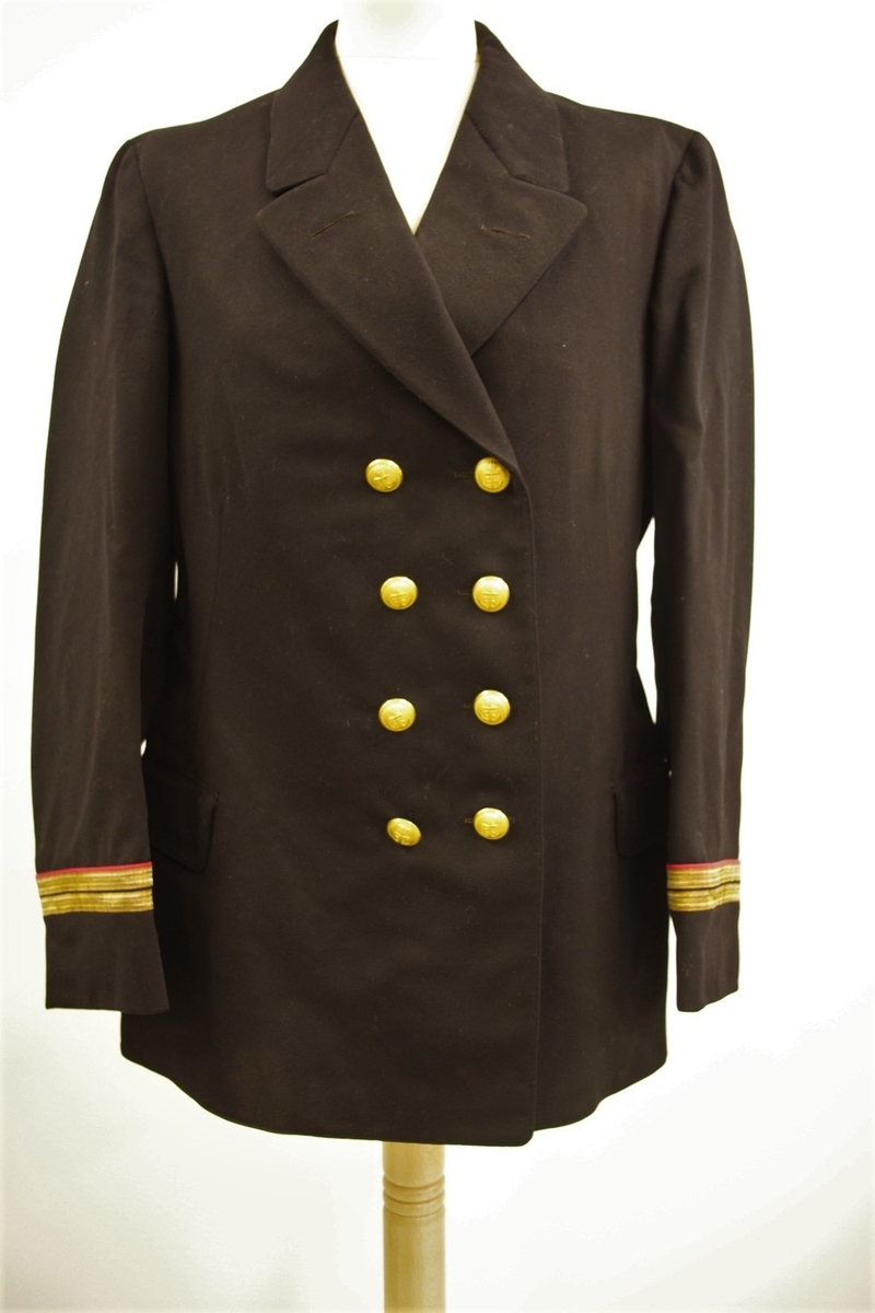 uniform: jakke og vest. Løytnant