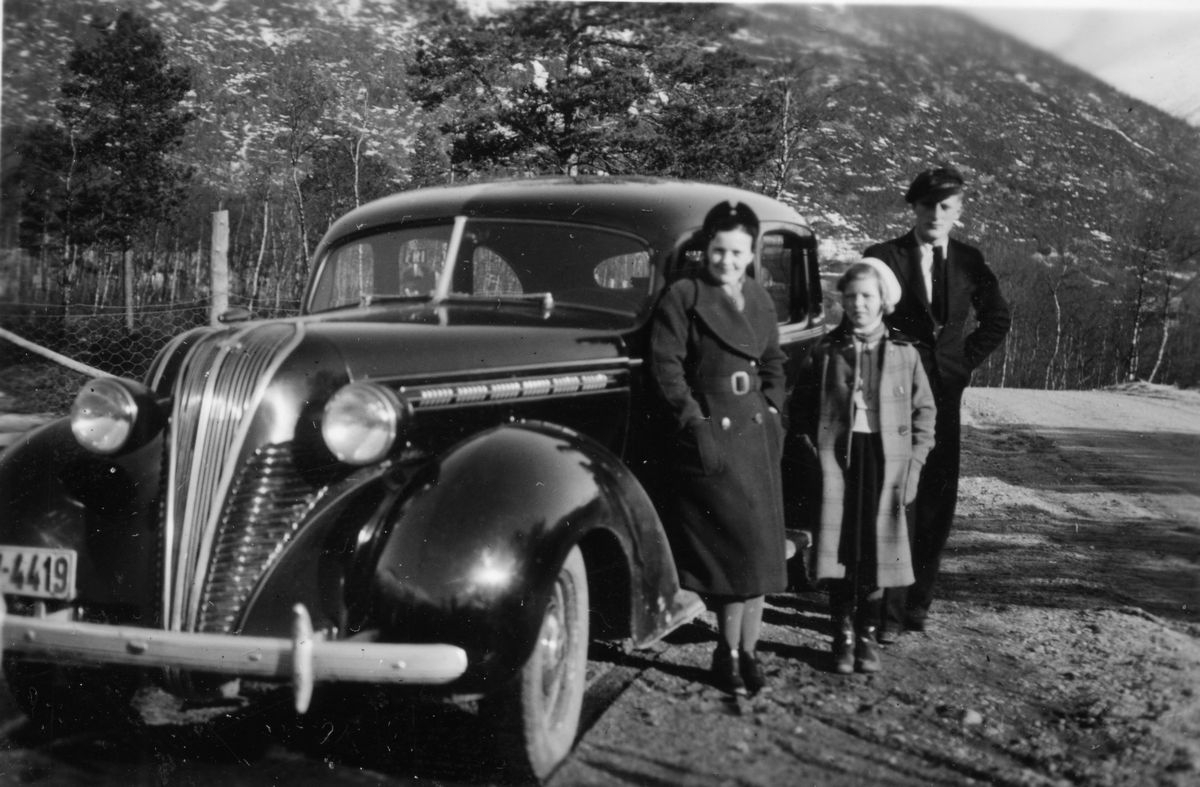 Hudson Terraplane, "billigmerket" til Hudson. Årsmodell 1937.  4 dørs sedan. Kilde: John A. Conde: The American Motors Family Album. I Hvem eier bilen 1947 står W-4419 på en Terraplane, eier Gjerløv Johansen, Narvik.