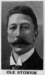 Portrettfoto av Ole Storvik, fra Kristiansund. Fra Nordmøre 
