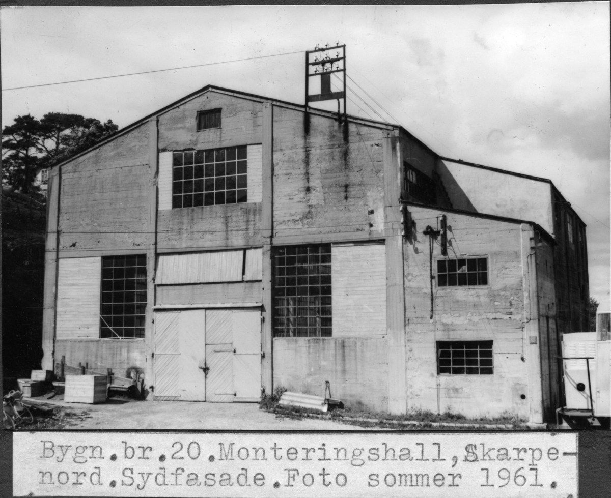 Bygg nr. 20 ved LMV - monteringshall
