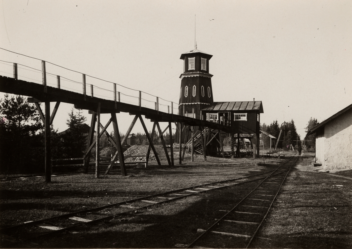 Kärrgruvan vid Stribergs Gruvor. Laven riven i april 1924.