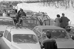 Biler på Aunfjellet.