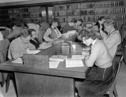 Universitetsbiblioteket. Lesesalen. Oktober 1948