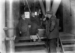 Interiør fra kornsilo i Buvika