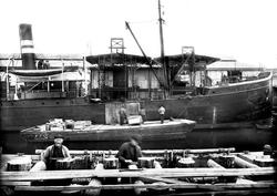 Borregaard fabrikker, utbygging av kaianlegg i Melløs, Sarps