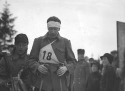 Militært langrenn med skyting. Soldat Reidar Jørgensen