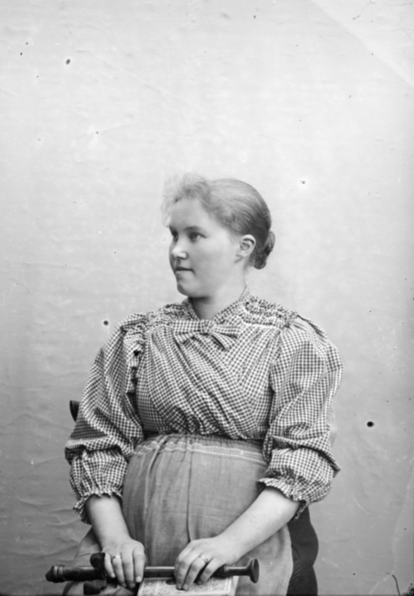 Portrett av Margit Lie, f 1875, kona til Hans H Lie, fotograf. Nord-Fron