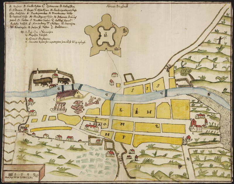 Kart Røros Bergstad 1711 (Foto/Photo)