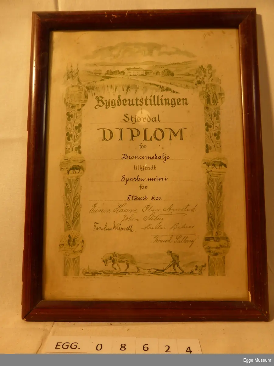 Diplom for Sparbu meieri