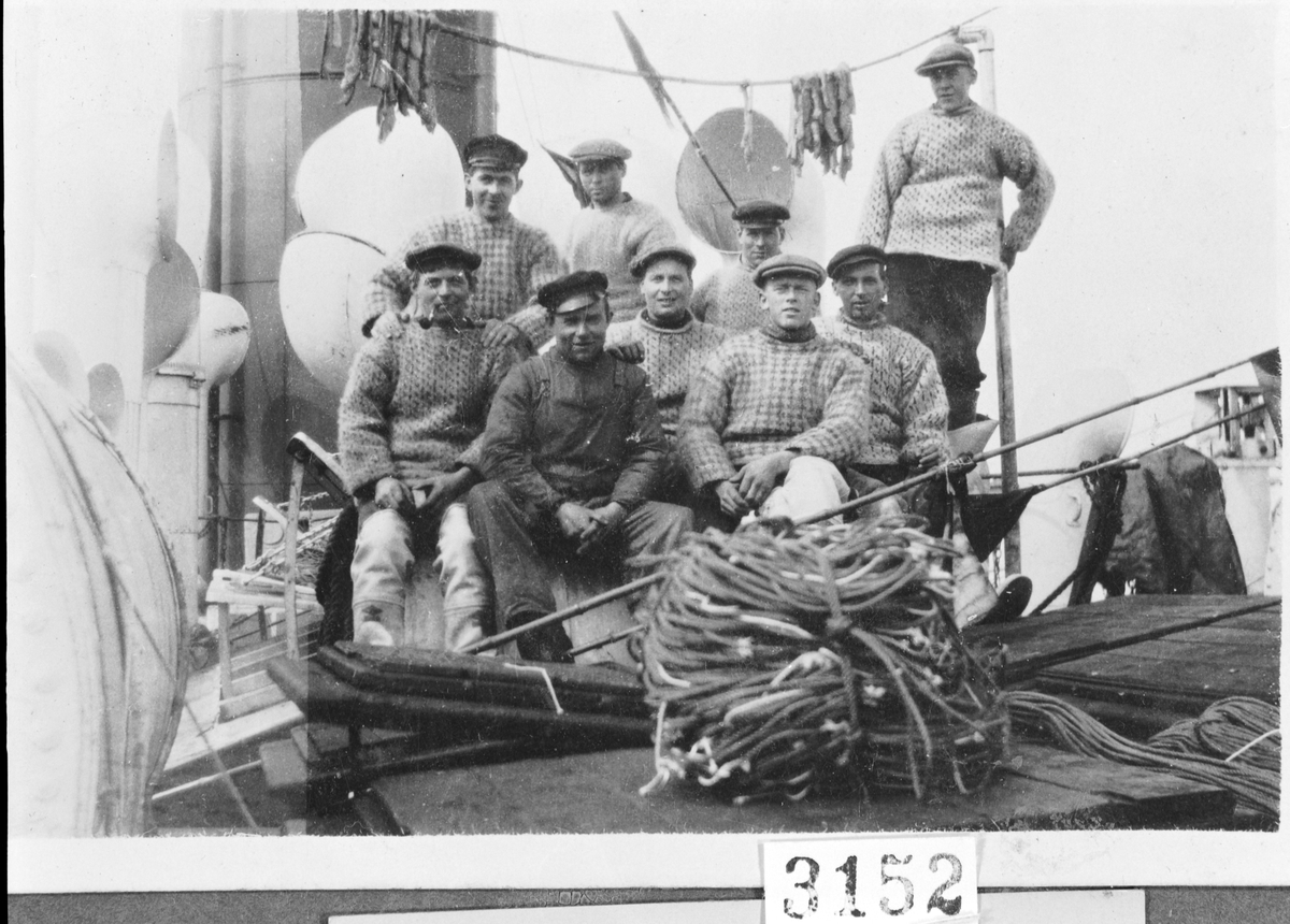 Fiskere ombord i SS Arctic Queen