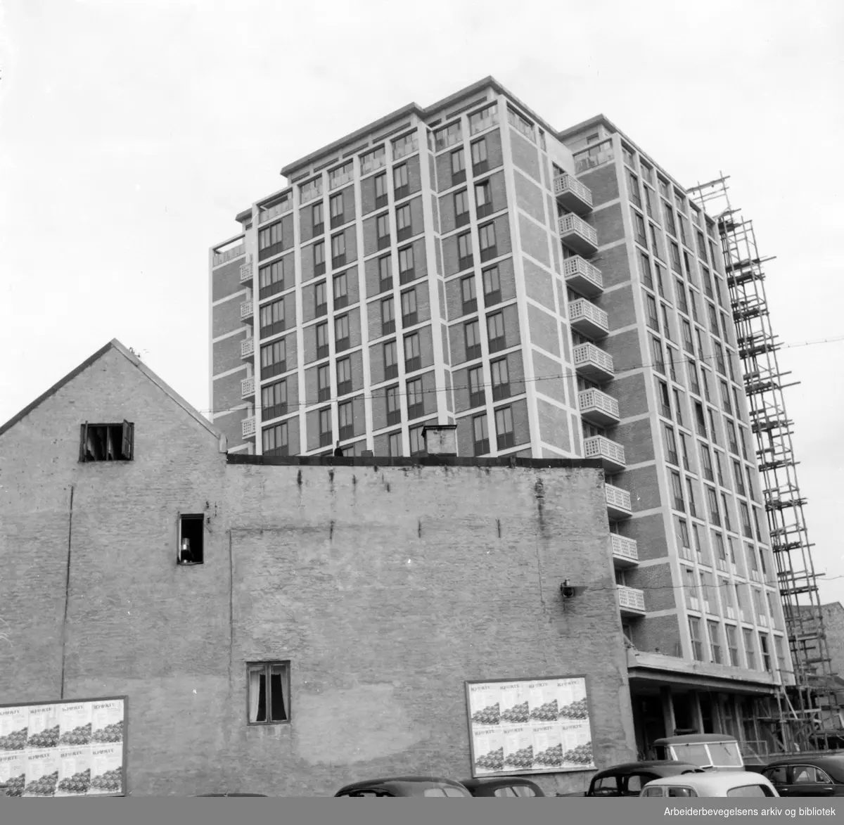 Viking Hotell under bygging. 1951