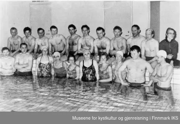 svømmebasseng i nyskolen, svømmekurs, 1963
