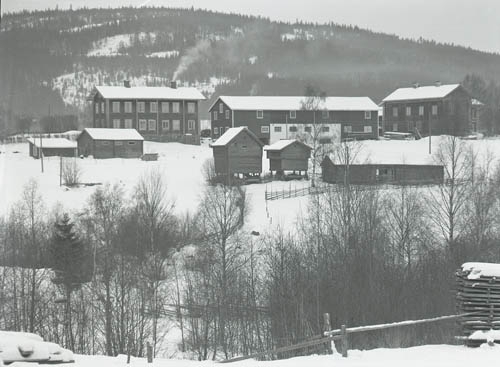Nilsas- och Bergmansgårdarna i Lörstrand, Järvsö Järvsö 18 februari 1952.