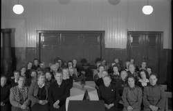 Trolig fra et møte på Frelsesarmeen på Lena høsten 1951. Ing