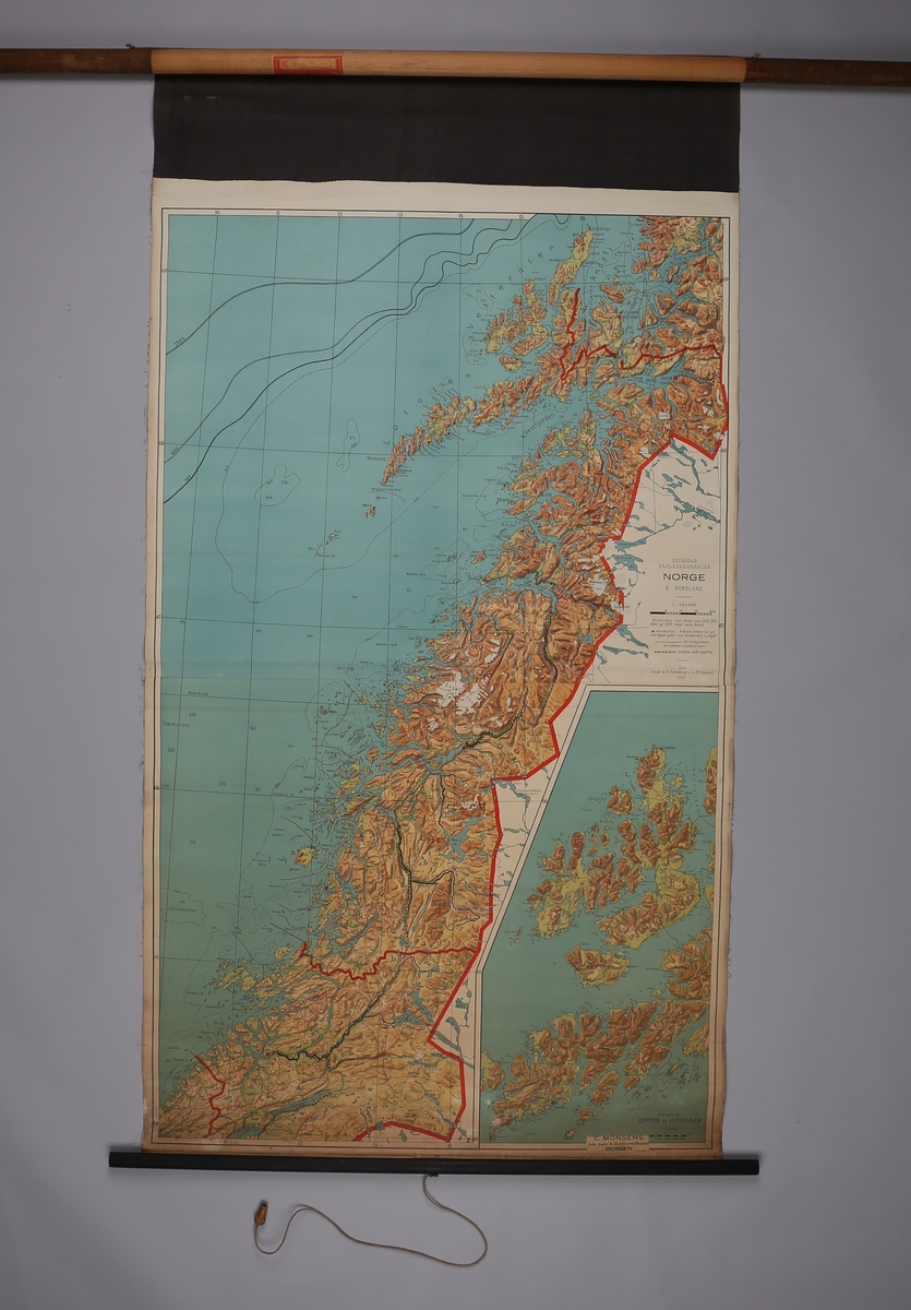 Kart over Nordland / Lofoten