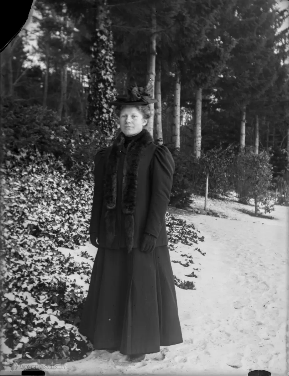 (Eske merket: "plater fra Retiro og Molde fotografert sommeren og vinteren 1907") Glassplatene i esken kan ha blitt mikset som mange av de andre eskene fra fotografen så det er dermed ikke sikkert at dette er fra 1907.