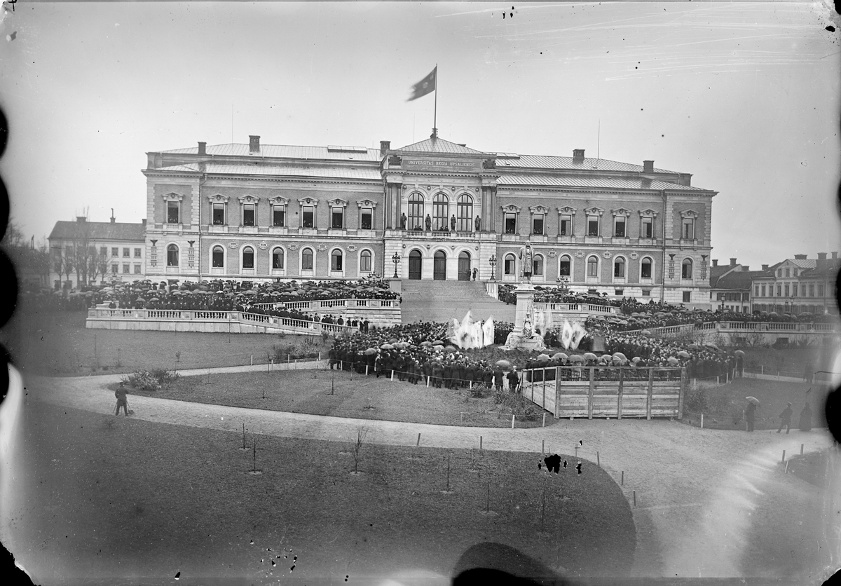 Geijerstatyns invigning, Universitetsparken, Uppsala 1889