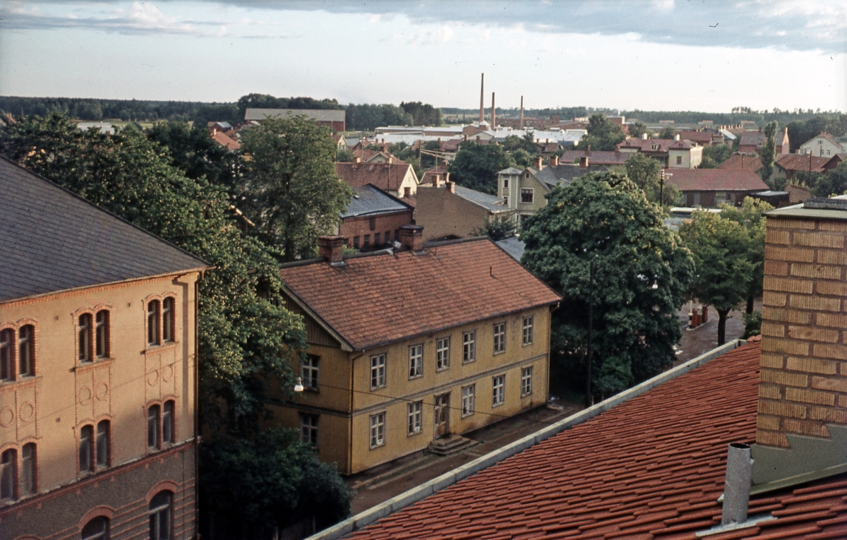 Utsikt från taket på Skara Tidnings nybygge