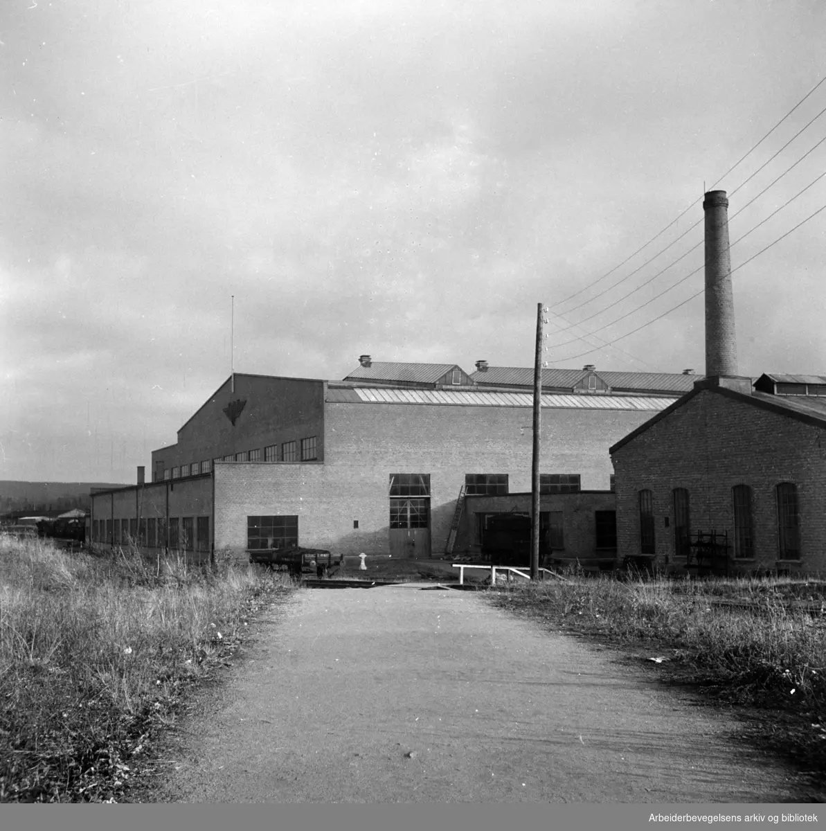 Grorud Jernbaneverksted. Januar 1946