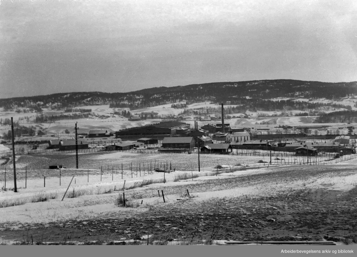 Grorud Jernbaneverksted. November 1947