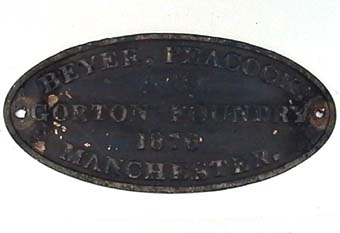 BEYER PEACOCK & CO GORTON FOUNDRY 1876 MANCHESTER

Modell/Fabrikat/typ: Svart