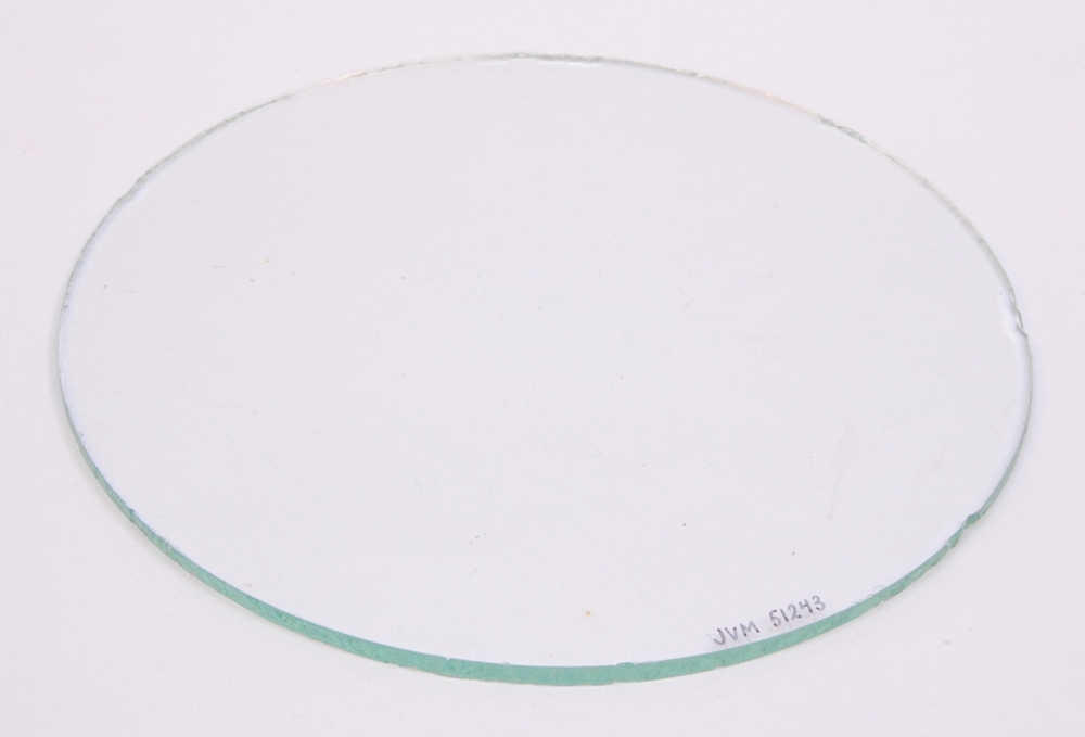 Cirkelformat ofärgat genomskinligt glas för semafor, 170 mm i diameter och 3 mm i tjocklek.
