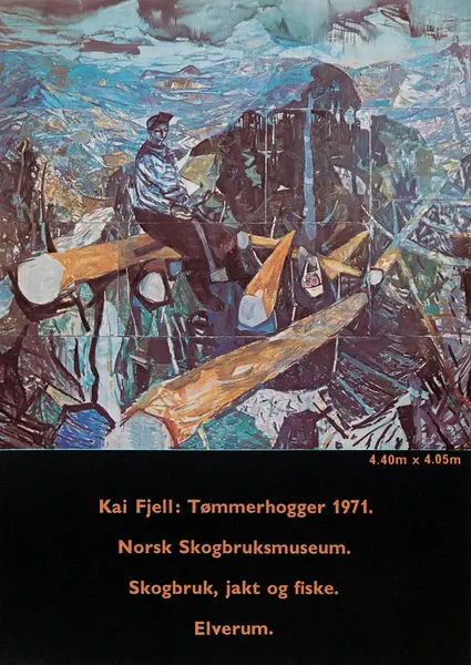 «Kai Fjell: Tømmerhogger 1971. Norsk Skogbruksmuseum. Skogbruk, Jakt Og ...