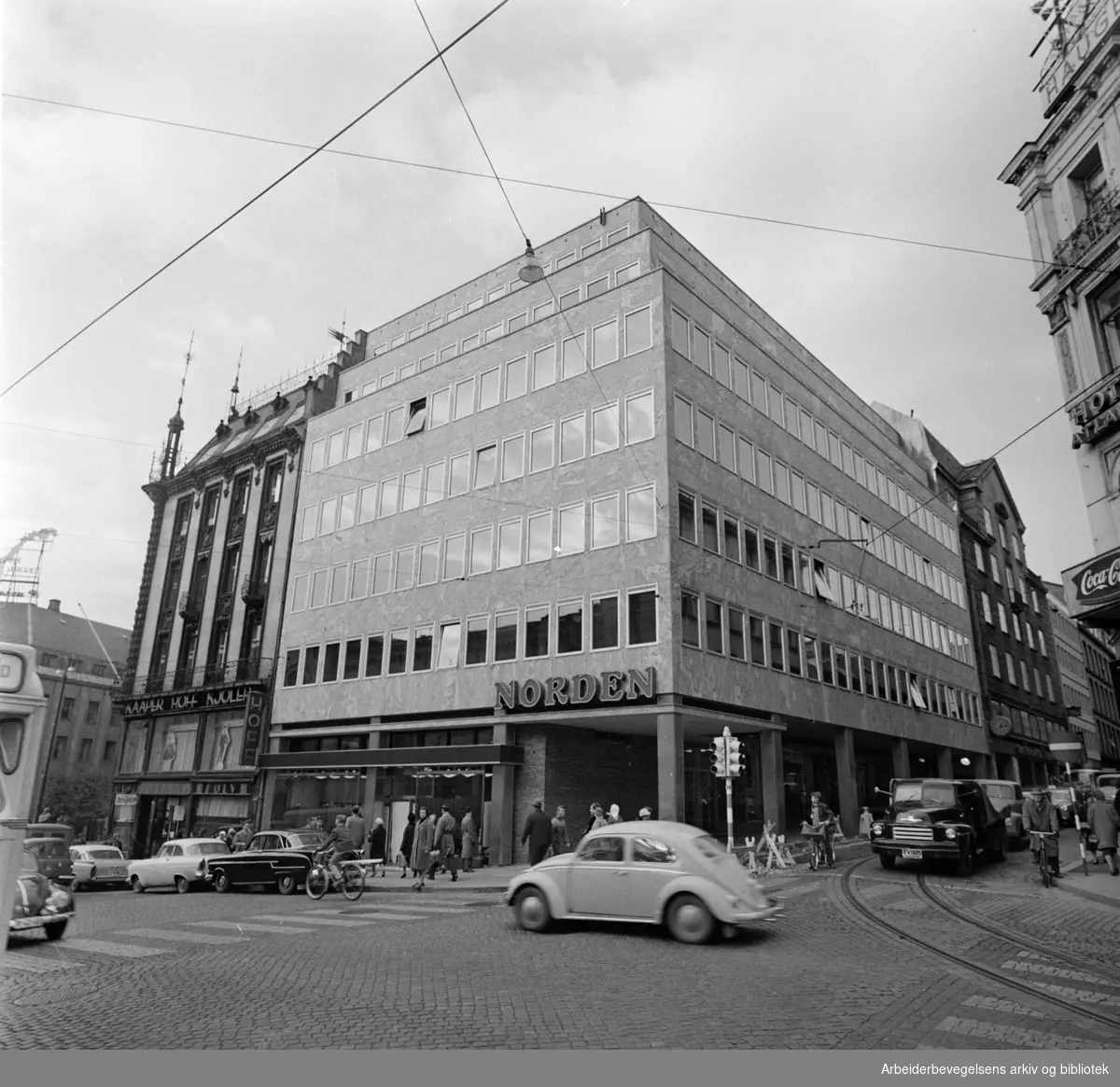 Akersgata. Norden-huset Akersgata 35. Oktober 1960
