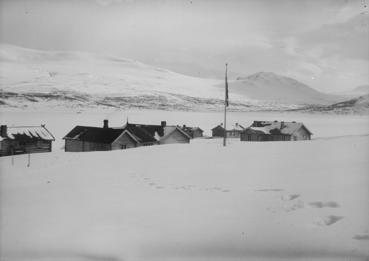 Sjodalen, Bessheim, vinter, bilde tatt mot sør