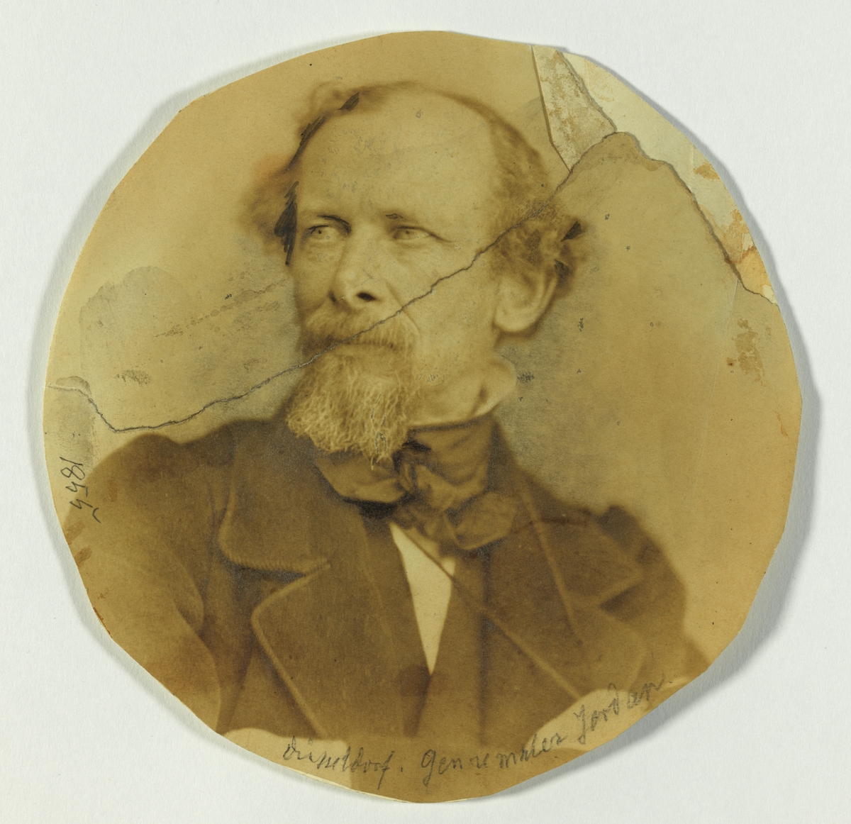 Portrett av Wilhelm Rudolph Jordan, tysk kunstmaler. - Norsk ...