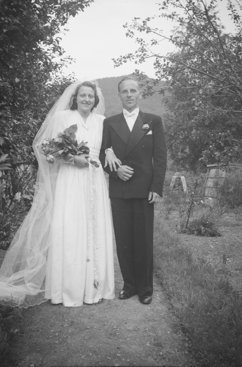 Brudeparet Ruth Børresen og Henry Granlund