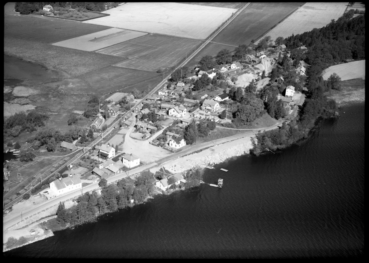 Flygfoto över Borgåsund.