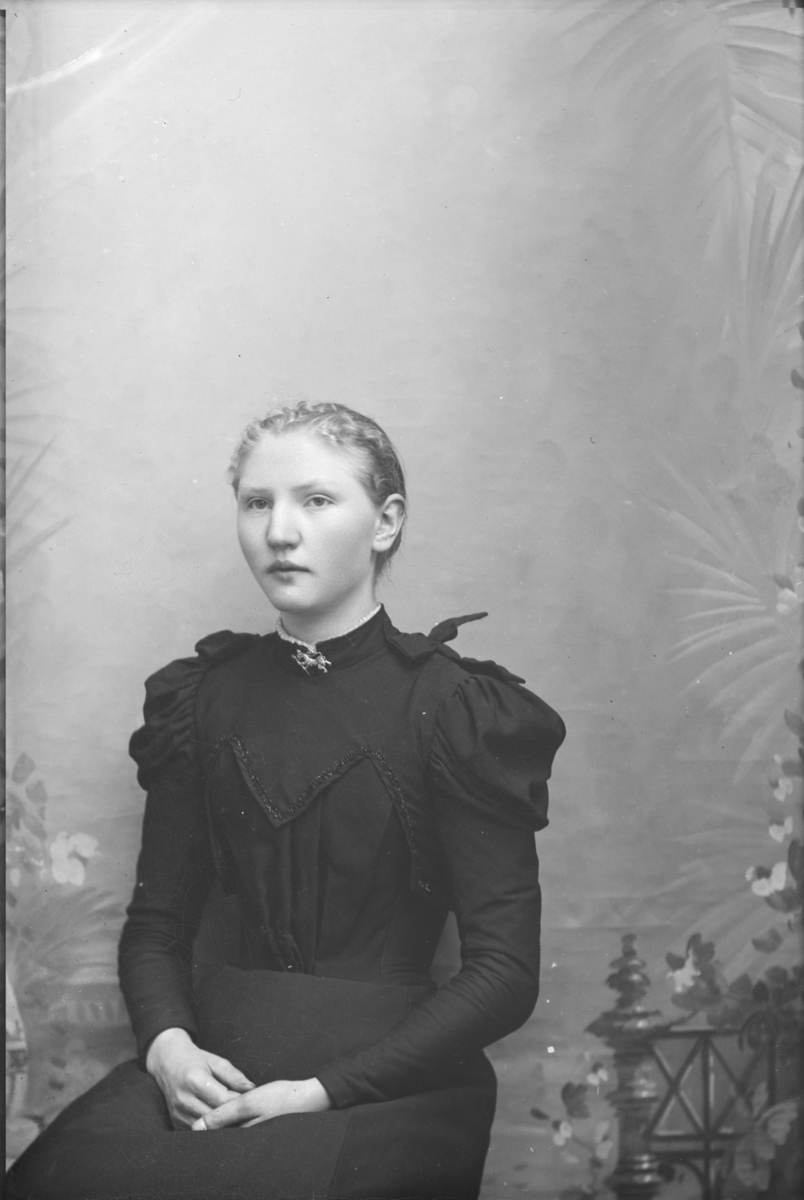 Portrett, brystbilde Oline Skrinde
