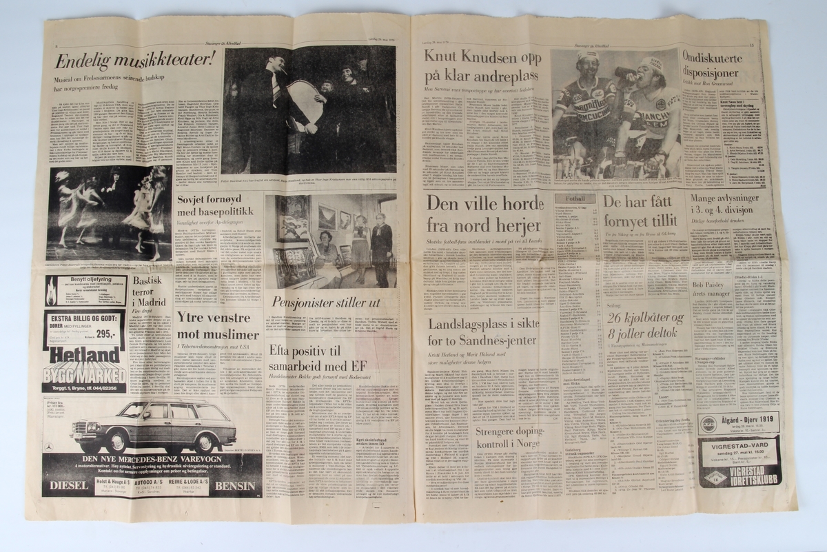 Stavanger Aftenblad: Lørdag 26.mai 1979