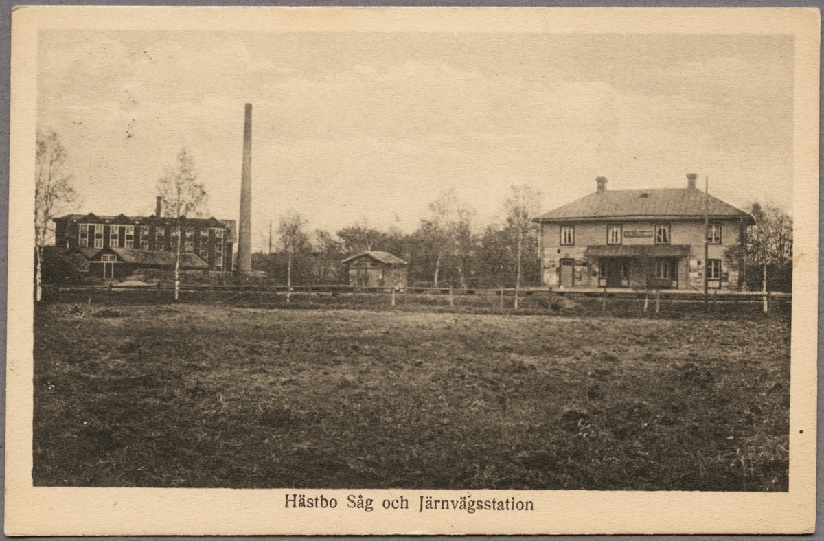 Hästbo Såg och Järnvägsstation.