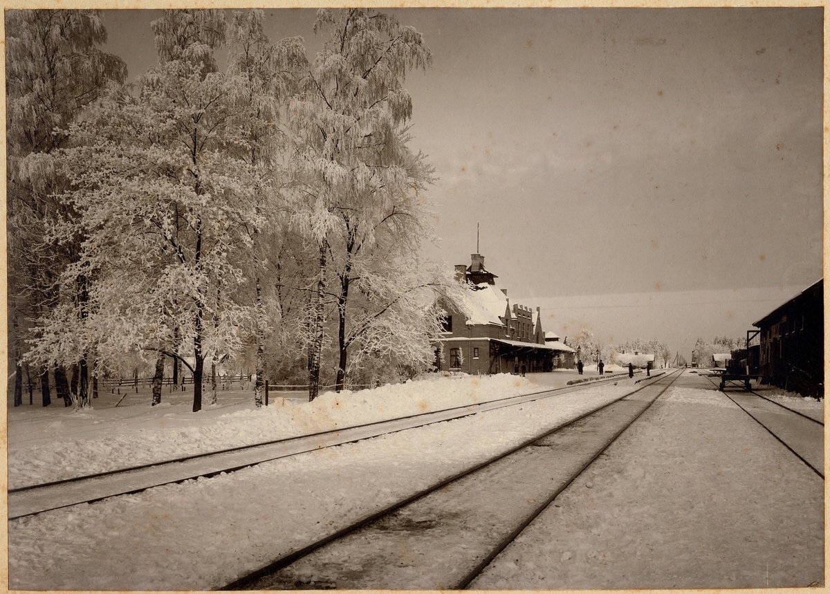 Bangården och järnvägsstationen i Kumla.