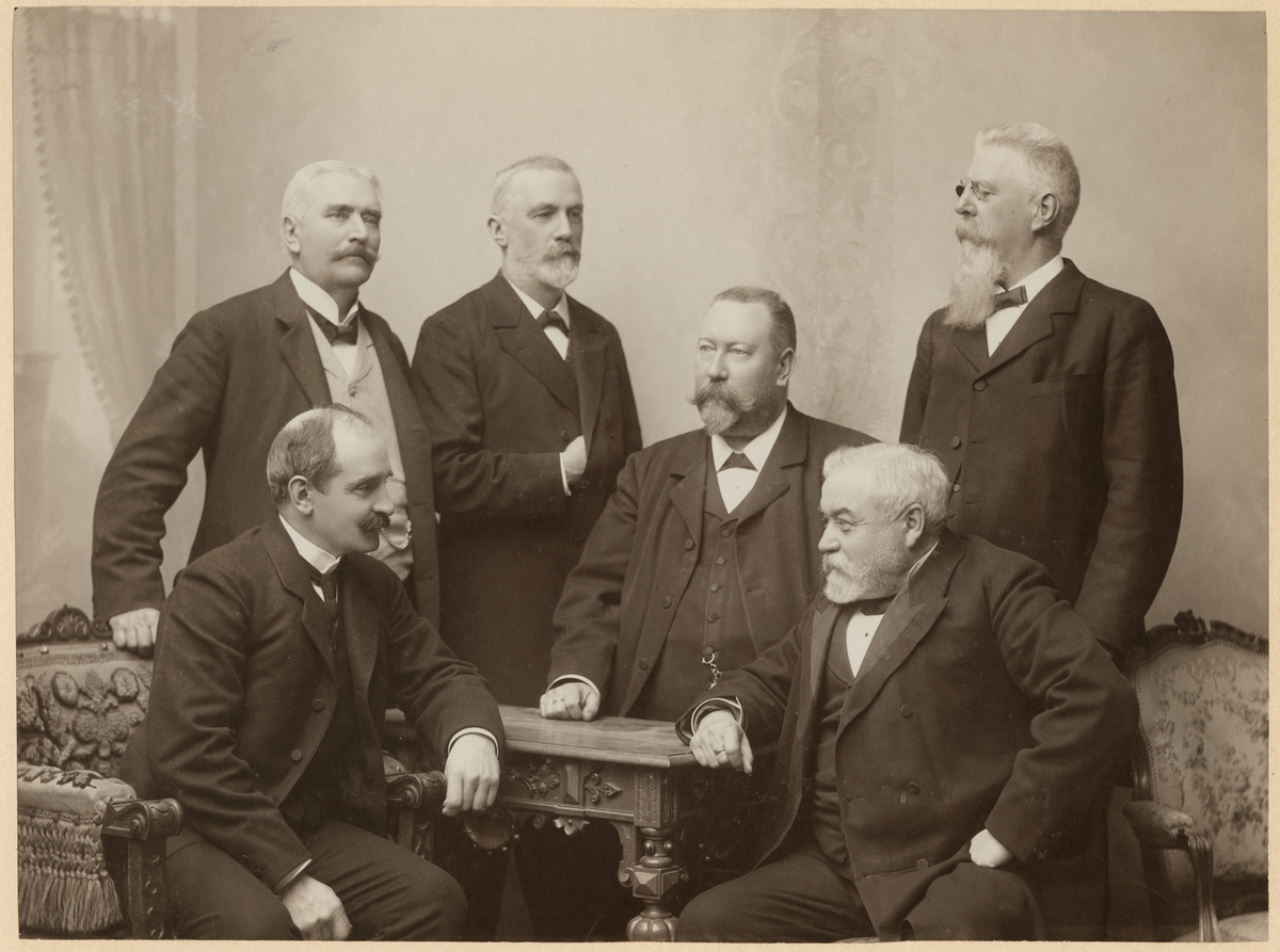 Bandirektörernas sista sammanträde inför omorganisationen år 1909.