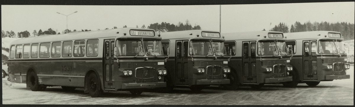 Trafikaktiebolaget Grängesberg - Oxelösunds Järnvägar, TGOJ bussar förberedda för högertrafik.