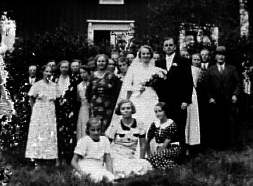 Fritz och Astrid Johanssons bröllop, Frosterud.