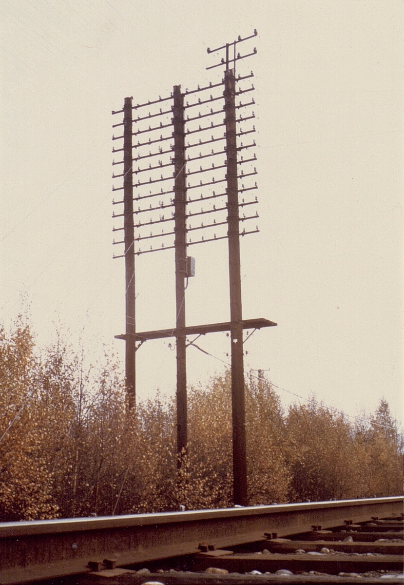 Sollefteå 1968. Linjearbete.